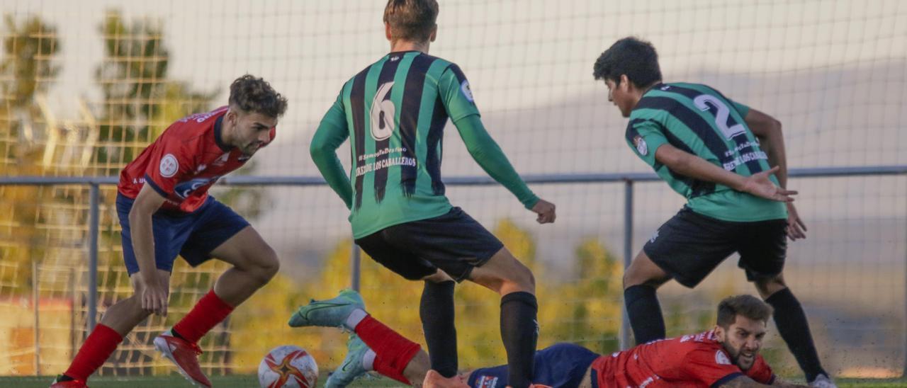 Acción del partido jugado entre Diocesano y Jerez.