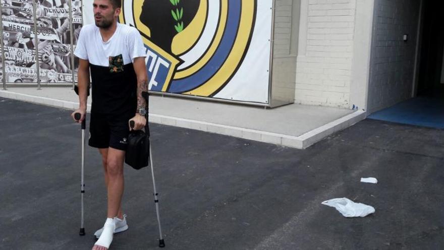 Iván Buigues, hoy al término del entrenamiento