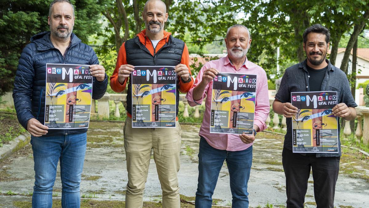 Presentación del Cromático Mural Fest, este jueves, en Casa Arrigada.