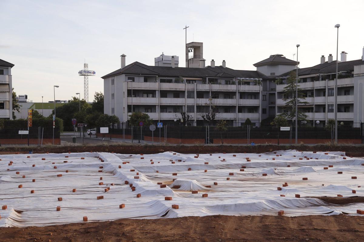 A.J.González Córdoba yacimiento restos arqueológicos de la ronda Norte en la avenida de la Arruzafilla