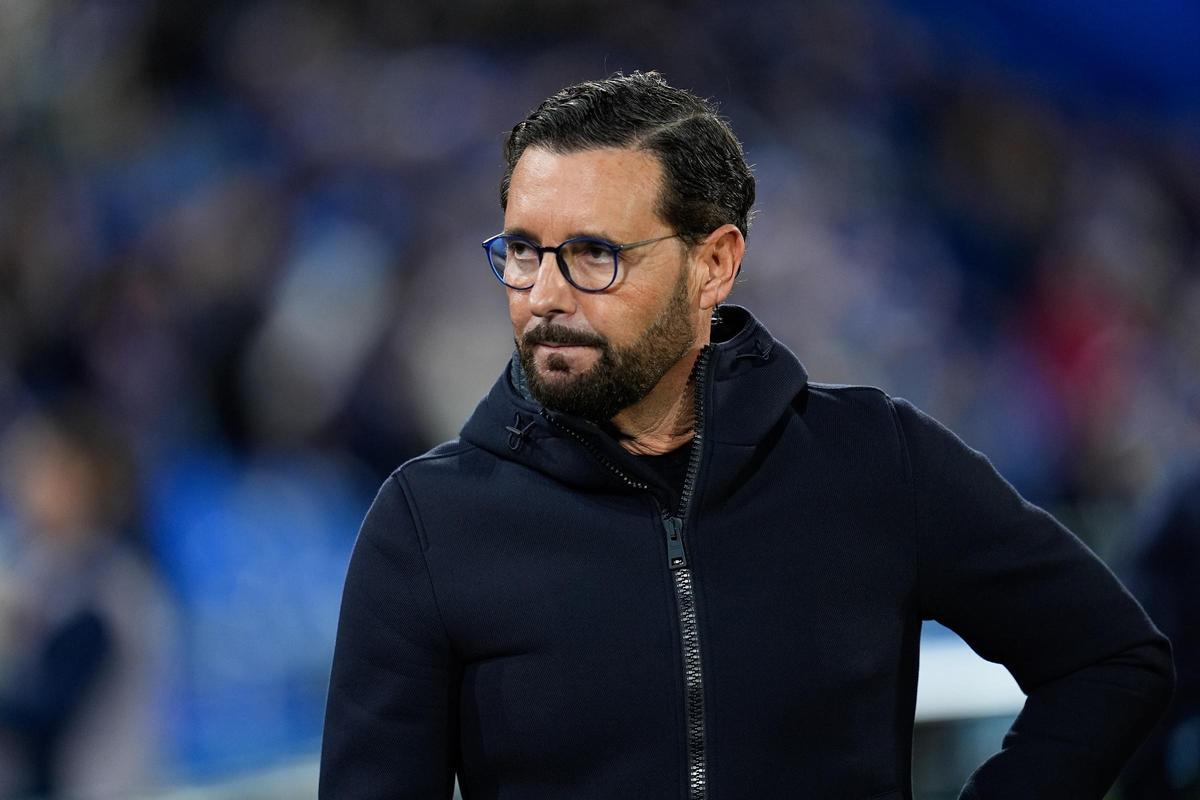 Pepe Bordalás, durante un partido esta temporada con el Getafe.