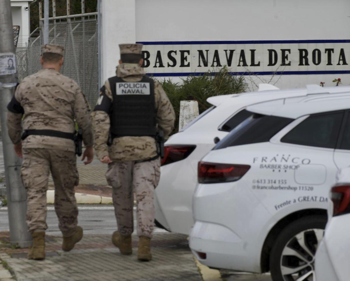 Soladten am Militätstützpunkt Rota in Andalusien.