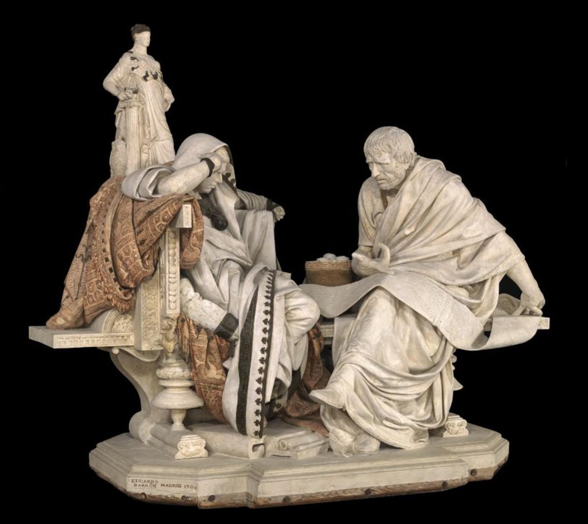 Figura 3. «Nerón y Séneca», del zamorano Eduardo Barrón con la que logró en 1904 una medalla de Bellas Artes.