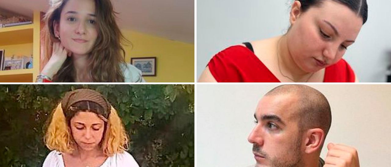 De izquierda a derecha: Sabela Arránz, Iris Gestoso, Andrea González y Alberto Rey