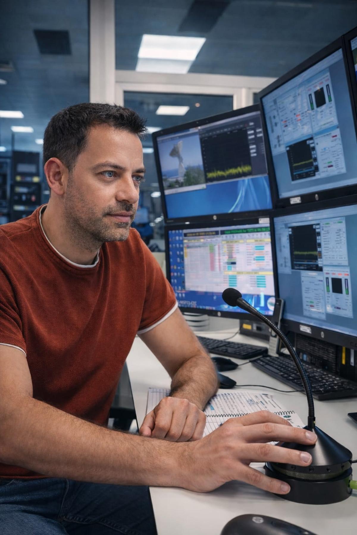 Cristian Rodríguez, responsable de operaciones del Centro Espacial de Canarias