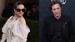 Rosalía, en la Gala Met de 2024, y Jeremy Allen White, en los premios Critics Choice Awards, el pasado mes de enero.