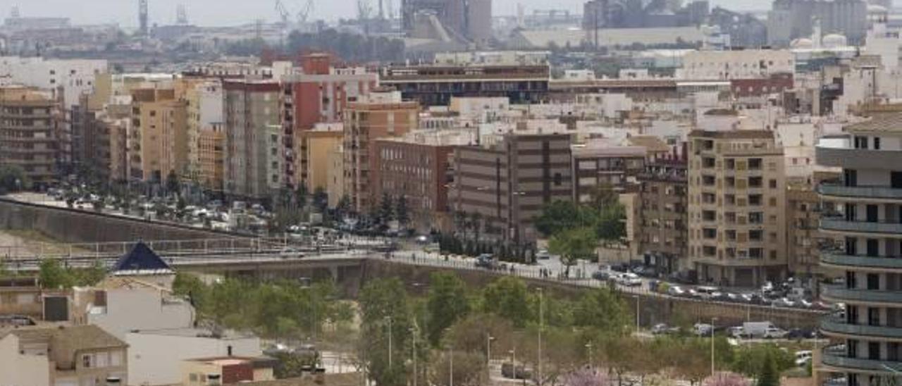 Vista del núcleo histórico de Sagunt.