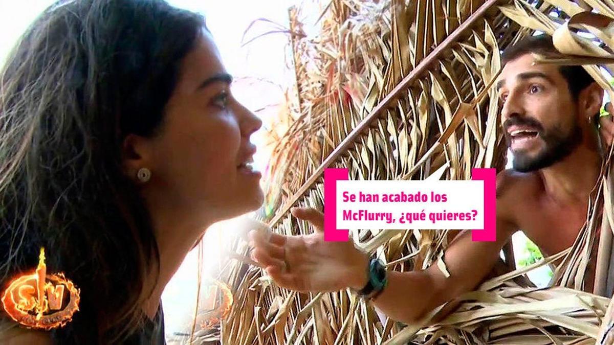 Violeta y Fabio en 'Supervivientes'