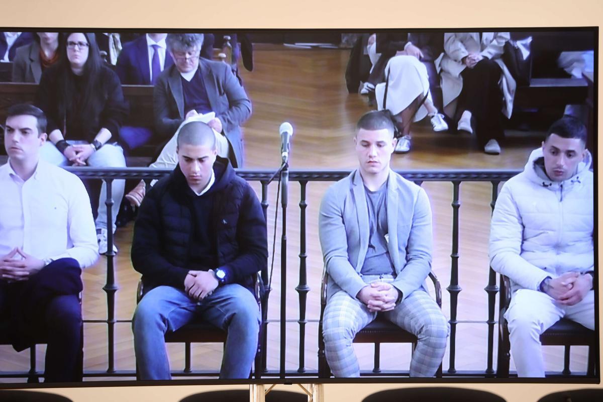 Los tres condenados, en la vista de apelación