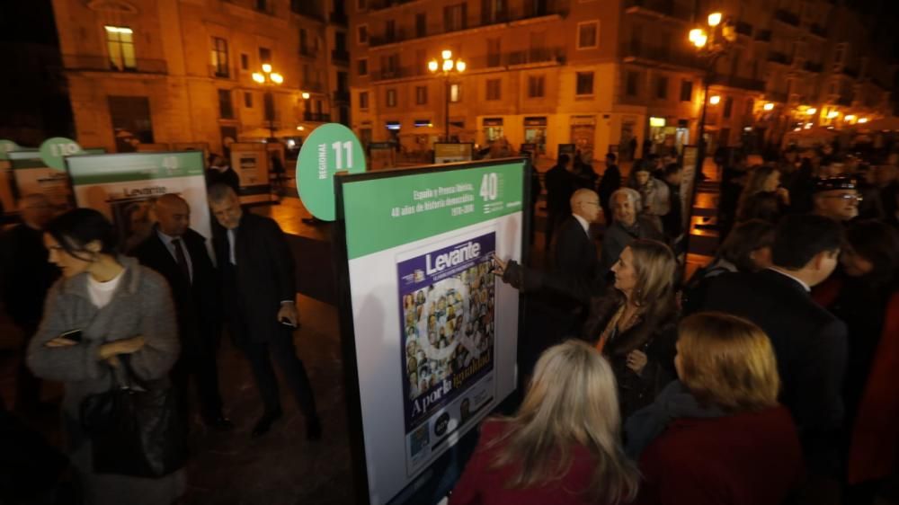 Inauguración de la exposición 'España y Prensa Ibérica: 40 años de historia democrática'