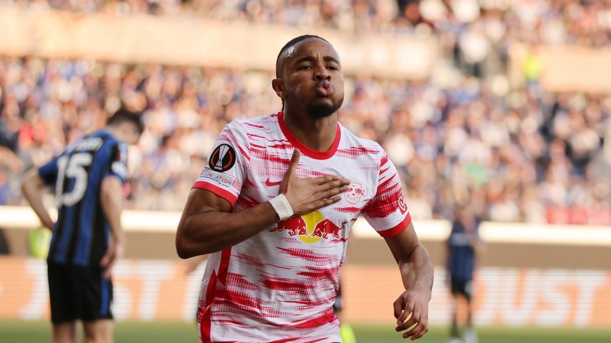 Christopher Nkunku, de 24 años, ha brillado este curso con el Leipzig.