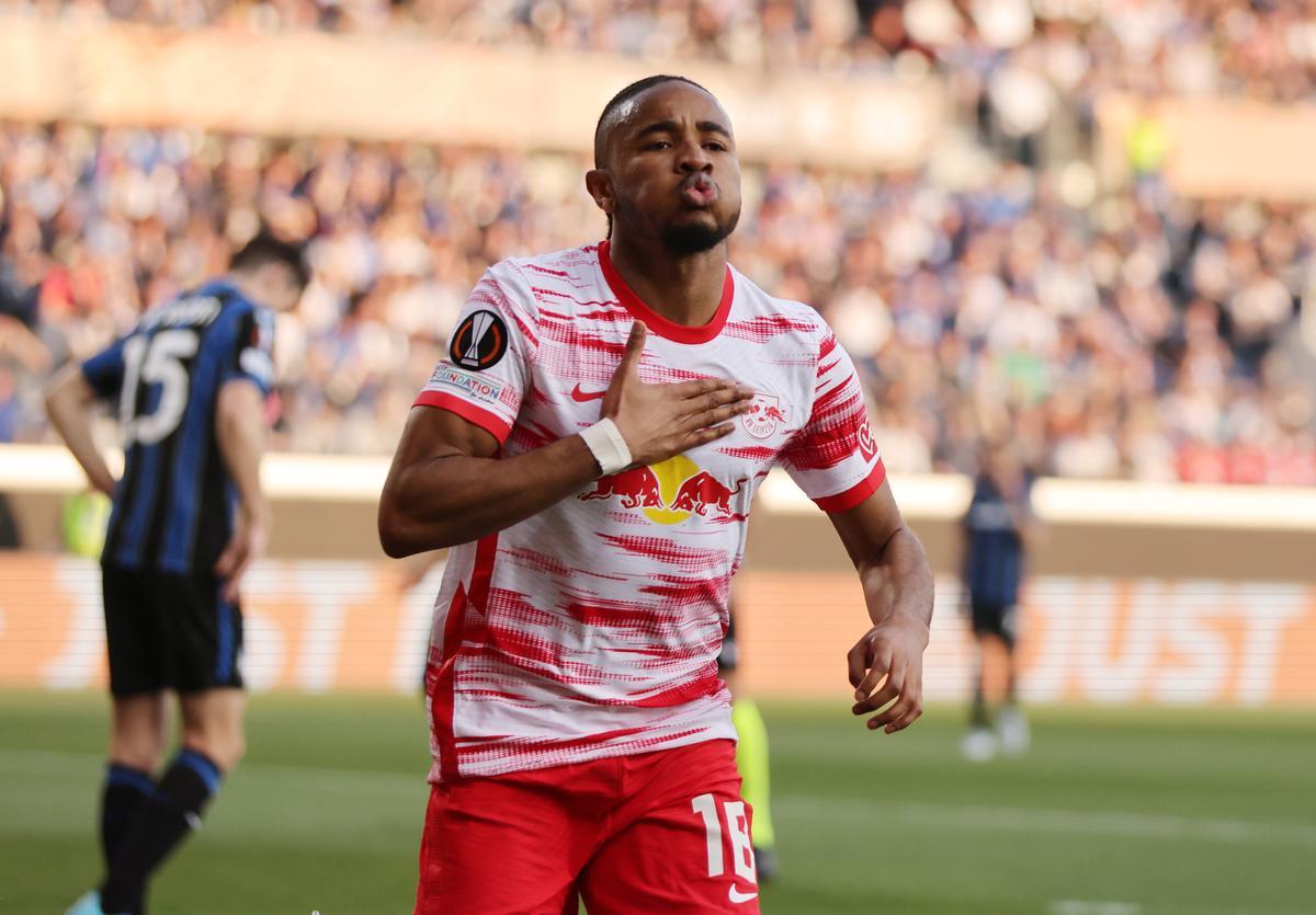 Christopher Nkunku, de 24 años, ha brillado este curso con el Leipzig.