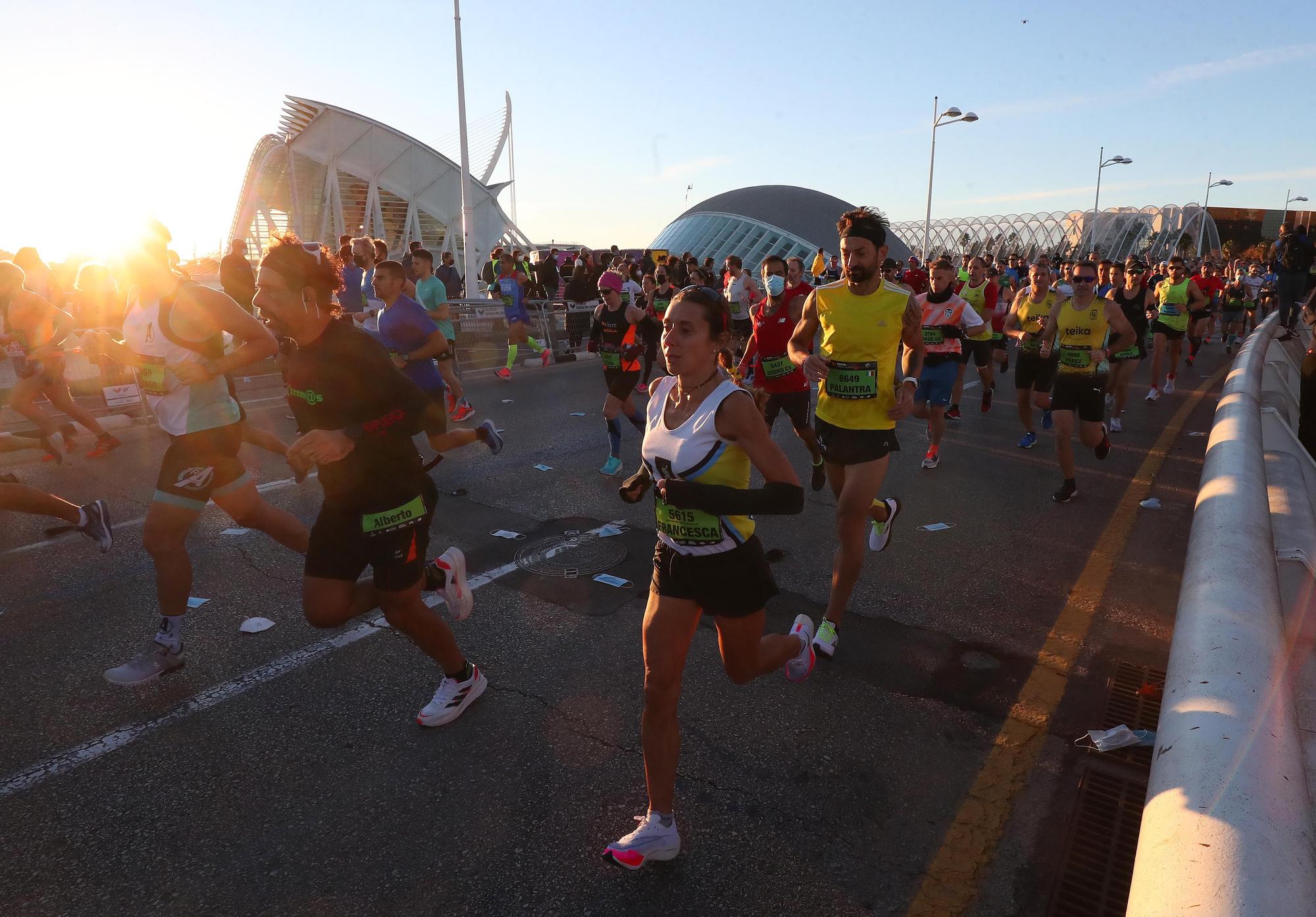 Salida del Maratón Valencia 2021