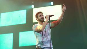 Pablo Alborán durante un concierto en el Palu Sant Jordi en el 2015