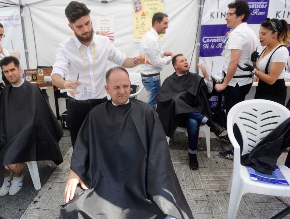 ''Barbería Solidaria'' en Méndez Núñez