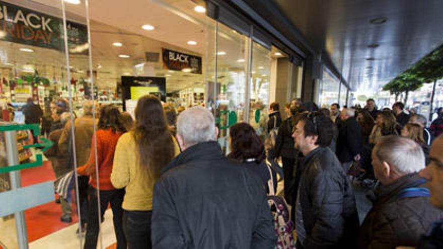 Una de las tiendas de El Corte Inglés, en Valencia, en la campaña del año pasado.