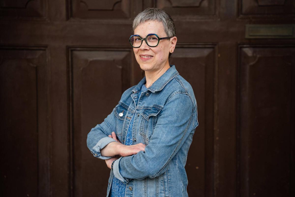 Mercè Gutiérrez, con una enfermedad rara llamada angioedema hereditario.