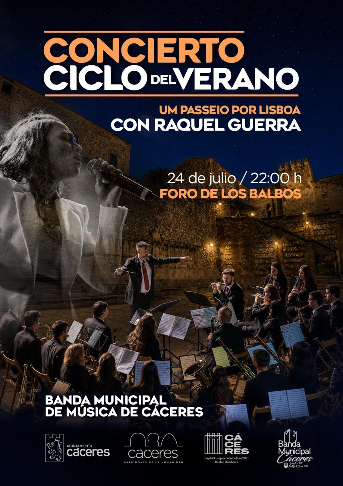 Concierto de verano en Cáceres.