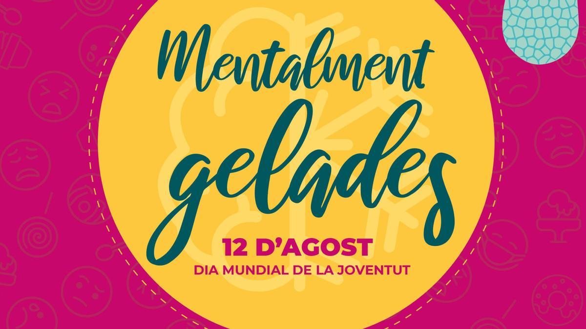 Cartel de la campaña &#039;Mentalment gelades&#039; para el Día Internacional de la Juventud