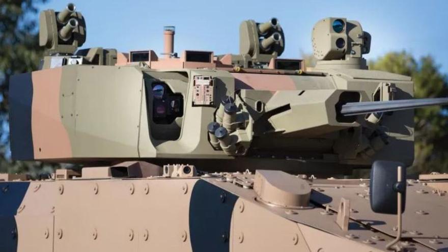 Torreta UT30 Mk2 diseñada por la empresa israelí Elbit, como las que se utilizarán en los blindados Ascod que fabrica Santa Bárbara en Trubia.