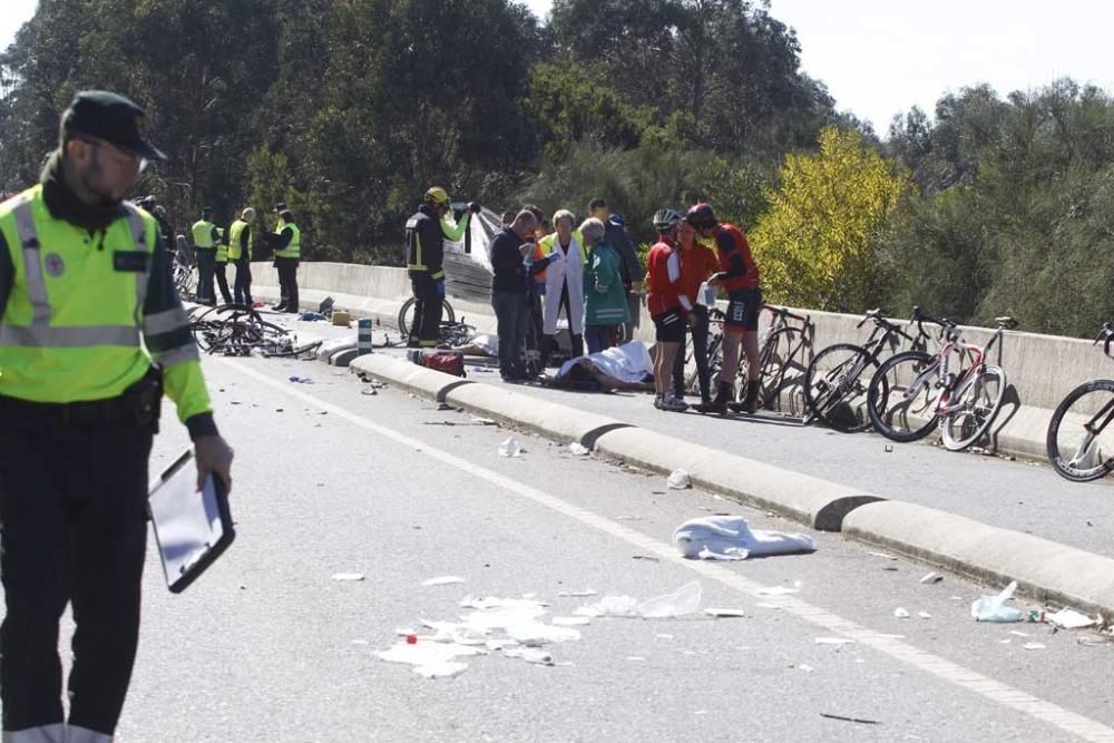 Atropello de ciclistas en A Guarda