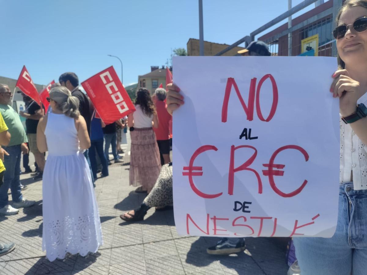 La concentración de este miércoles en Sebares.