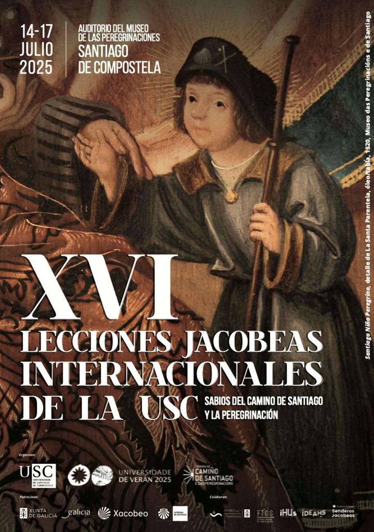 Cartel del encuentro que reunirá un año más en Santiago a expertos internacionales en historia de las peregrinaciones