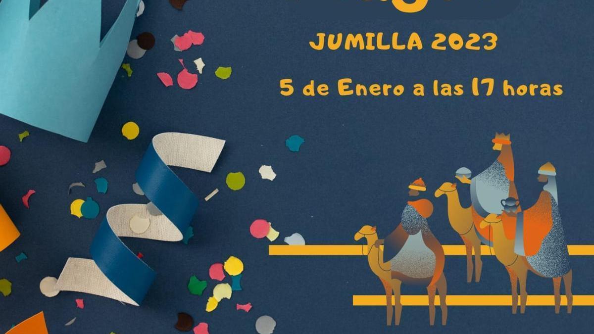 Cartel de la cabalgata de Reyes Magos de Jumilla.