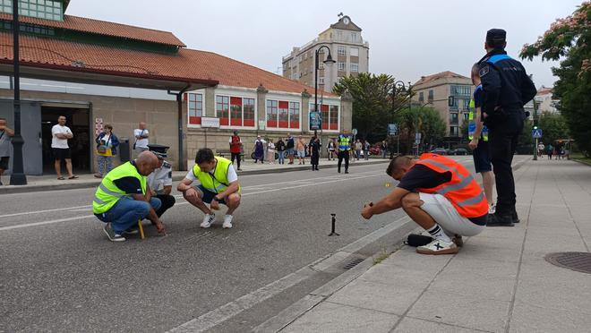 Reconstruyen el accidente mortal de Cangas que acabó con la vida de un marinero
