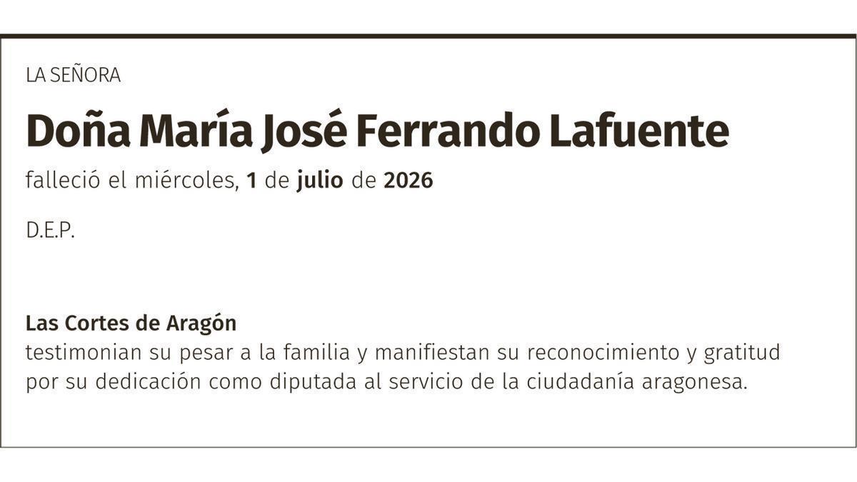Doña María José Ferrando Lafuente