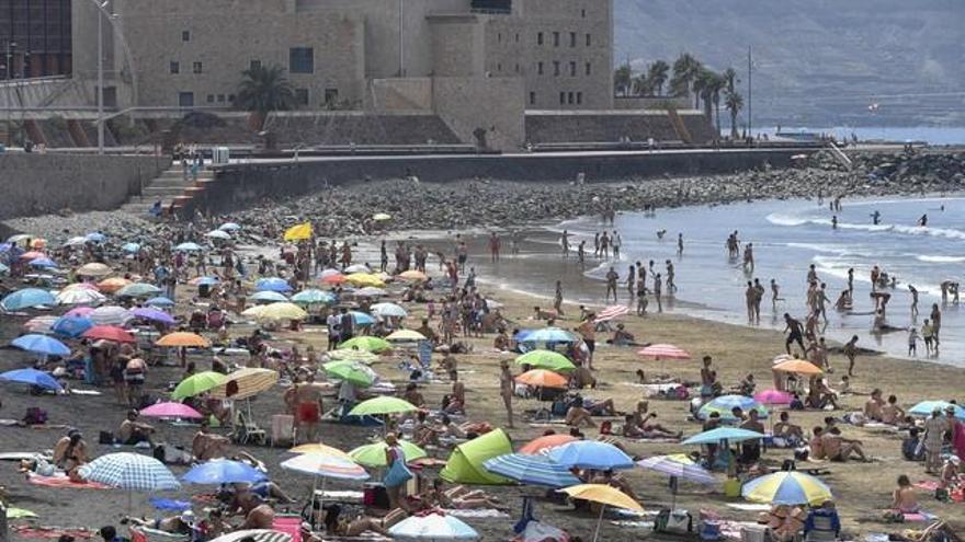 Día de playa en Las Canteras (15/8/2017)