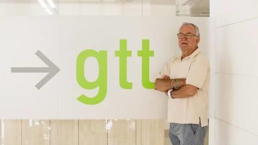 El fundador de GTT, Fernando Plaza, en las oficinas de la compañía.