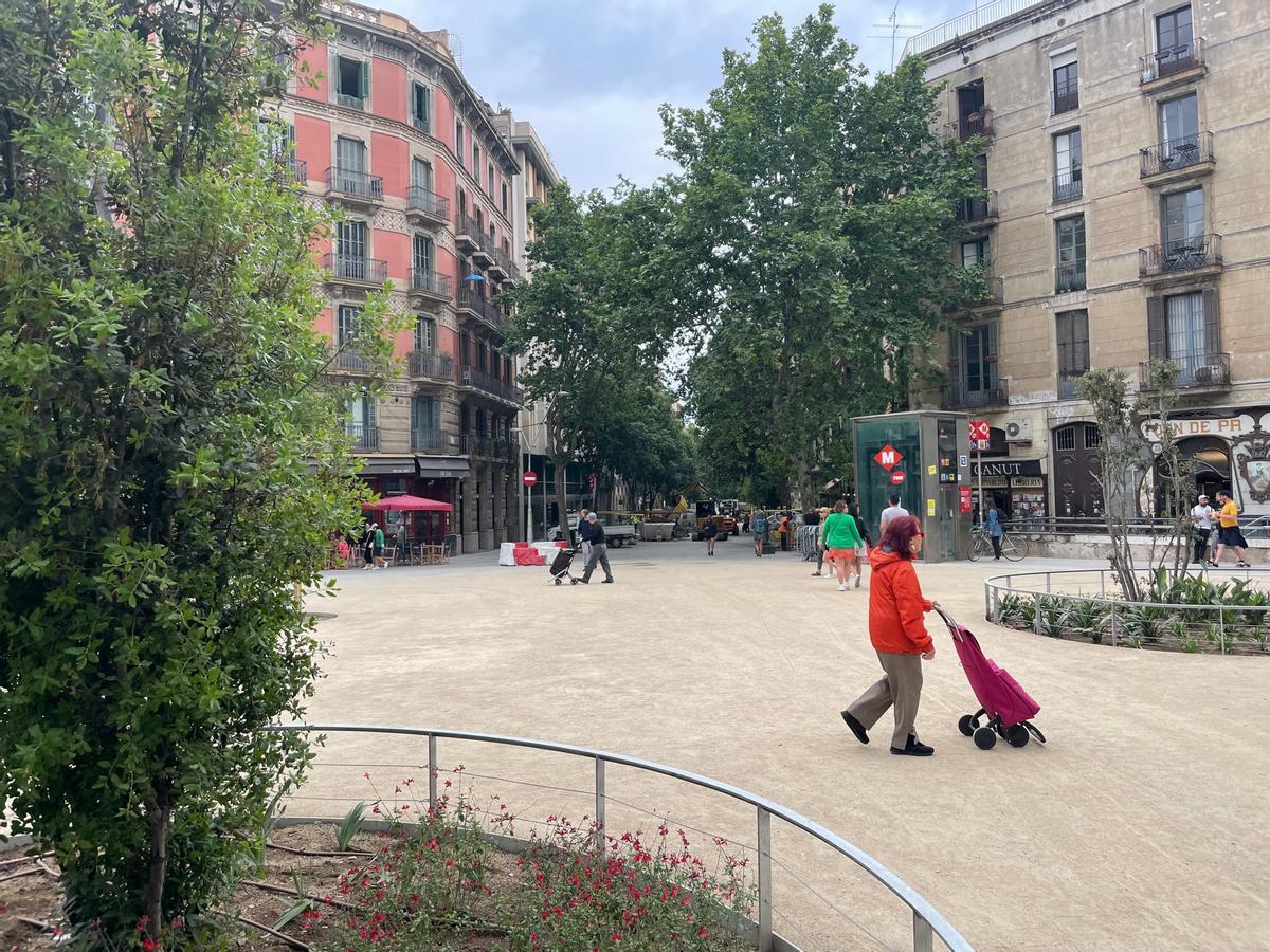 La intersección de Girona con Consell de Cent.