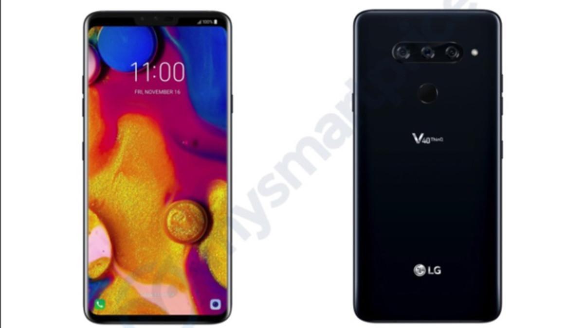 Las imágenes filtradas del LG V40 ThinQ muestran que tendría 5 cámaras