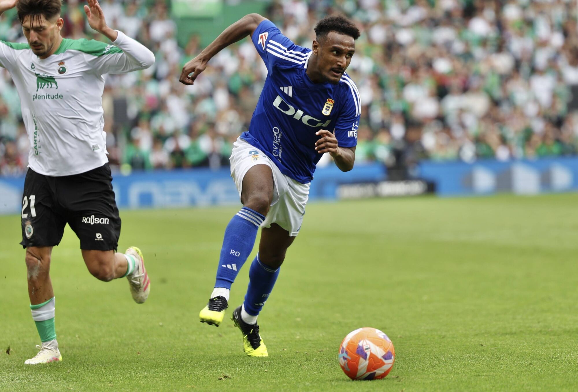 Así fue el partido entre el Real Oviedo y el Racing de Santander