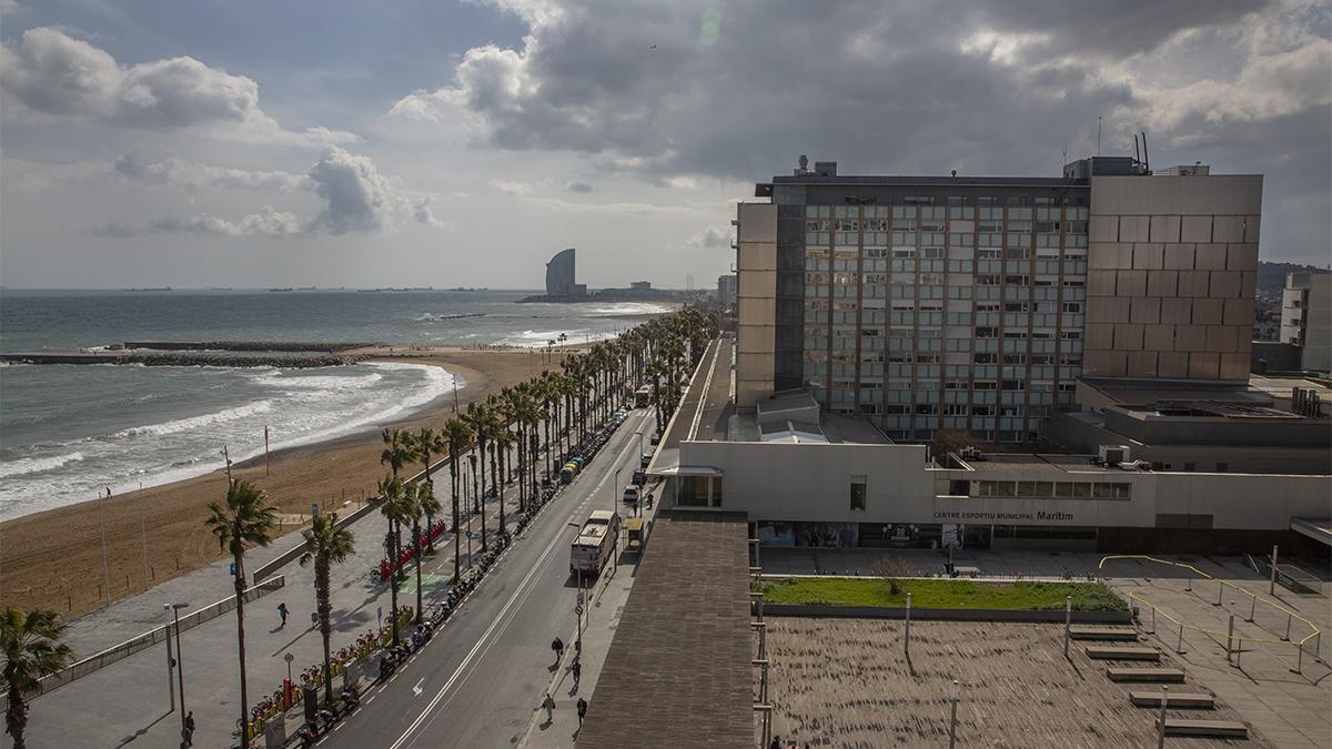 Vista parcial del Paseo Marítim de la Barceloneta, que se apellidará Oriol Bohigas.