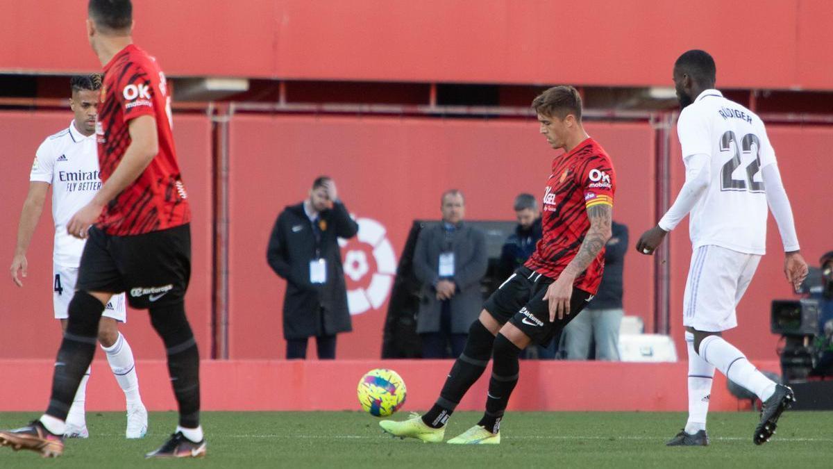 Raíllo, ayer en el Real Mallorca-Real Madrid