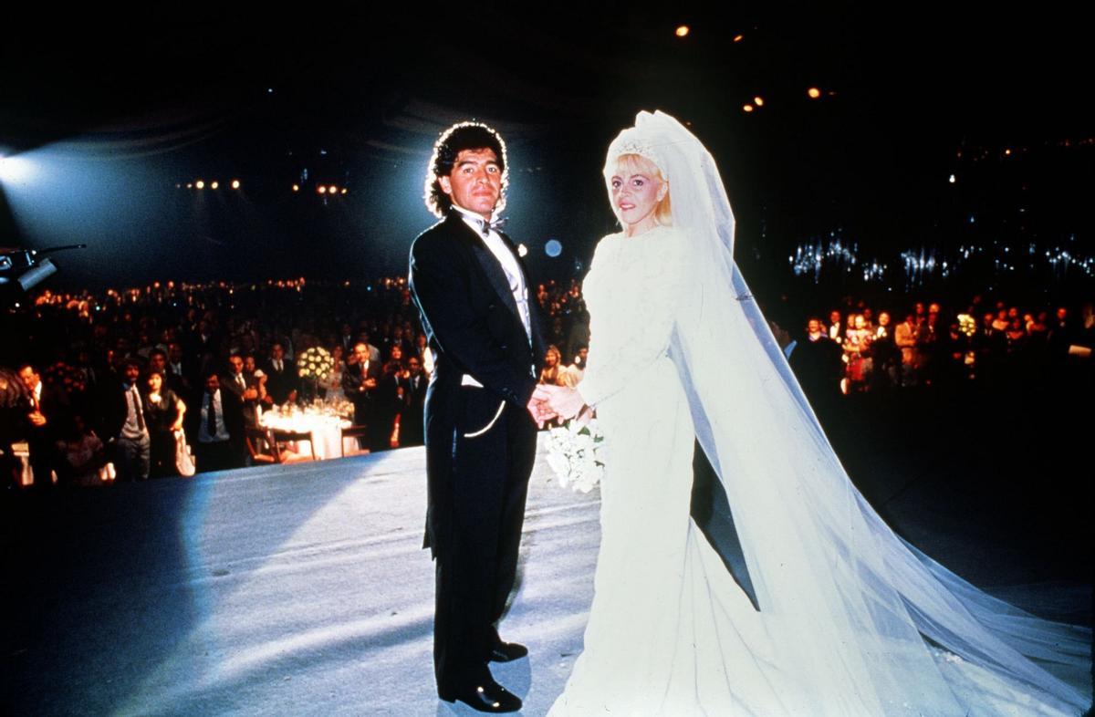 La boda de Diego Maradona y Claudia Villafane