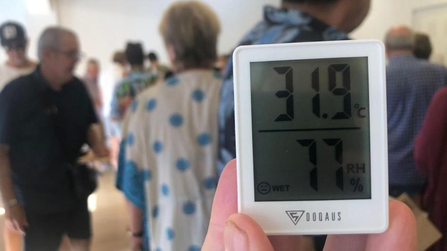 El termómetro marca 31,9 grados en el colegio de las Escolapias en Palma