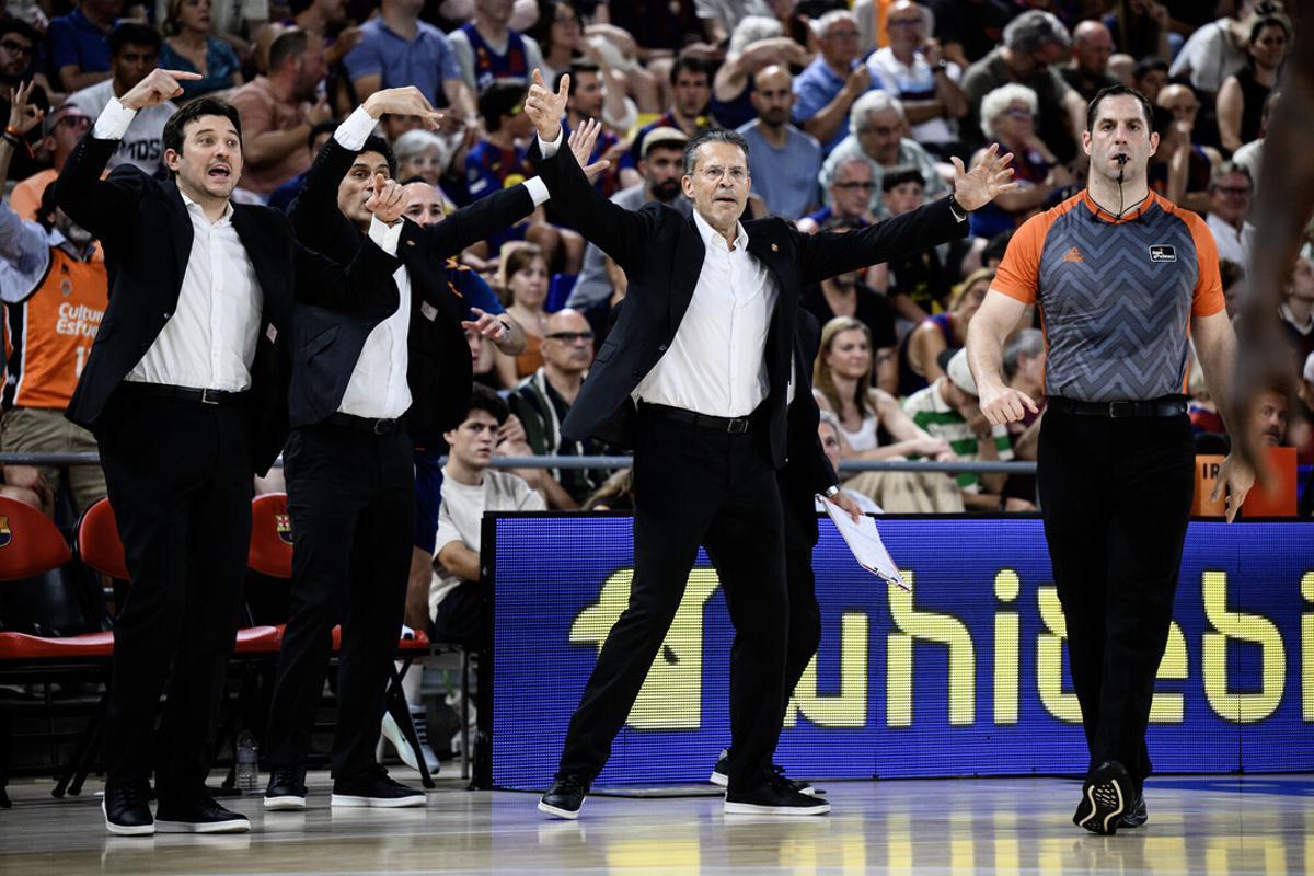 Pedro Martínez, durante el cuarto partido de la final de Liga Endesa.