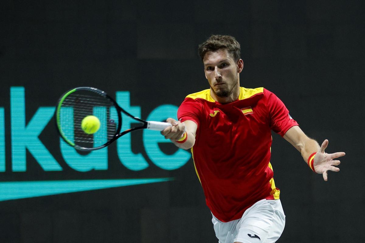 Pablo Carreño, en su enfrentamiento ante Emilio Gómez. Pablo Carreño, en su enfrentamiento ante Emilio Gómez.
