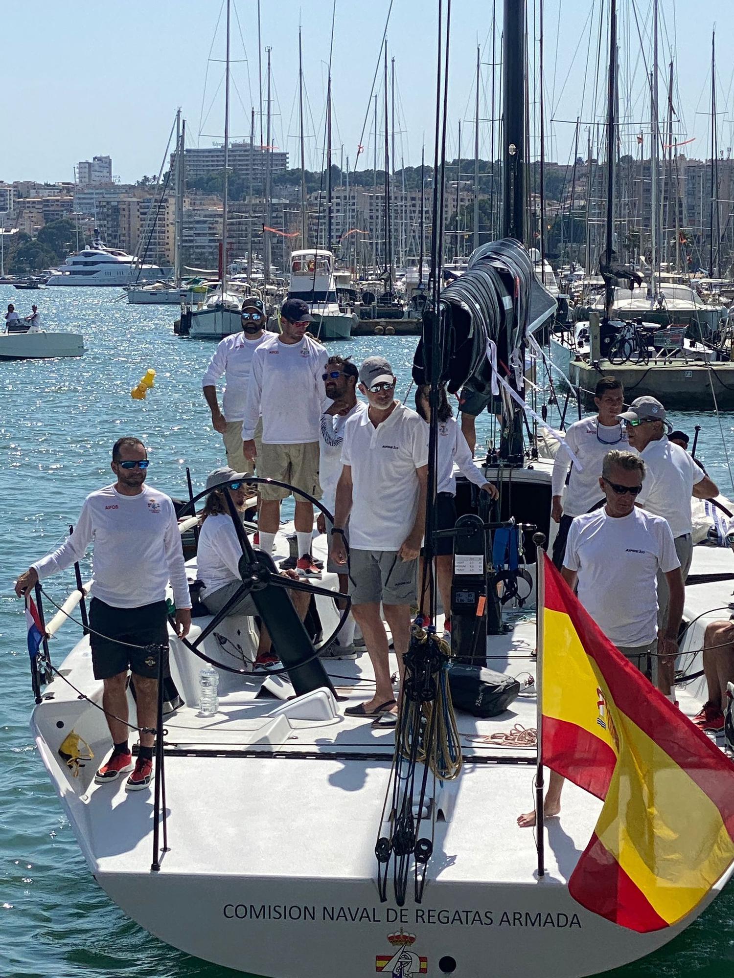 Felipe VI, una tarde en el Náutico