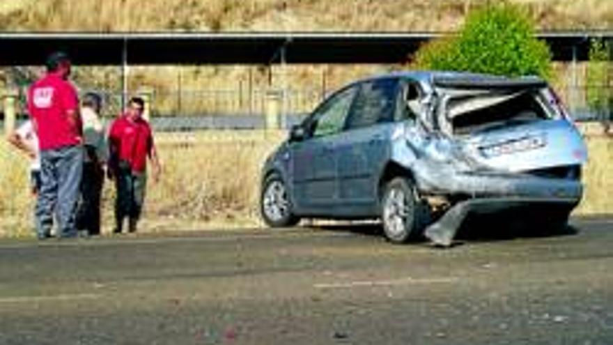 Aparatoso accidente sin heridos en San Marcos