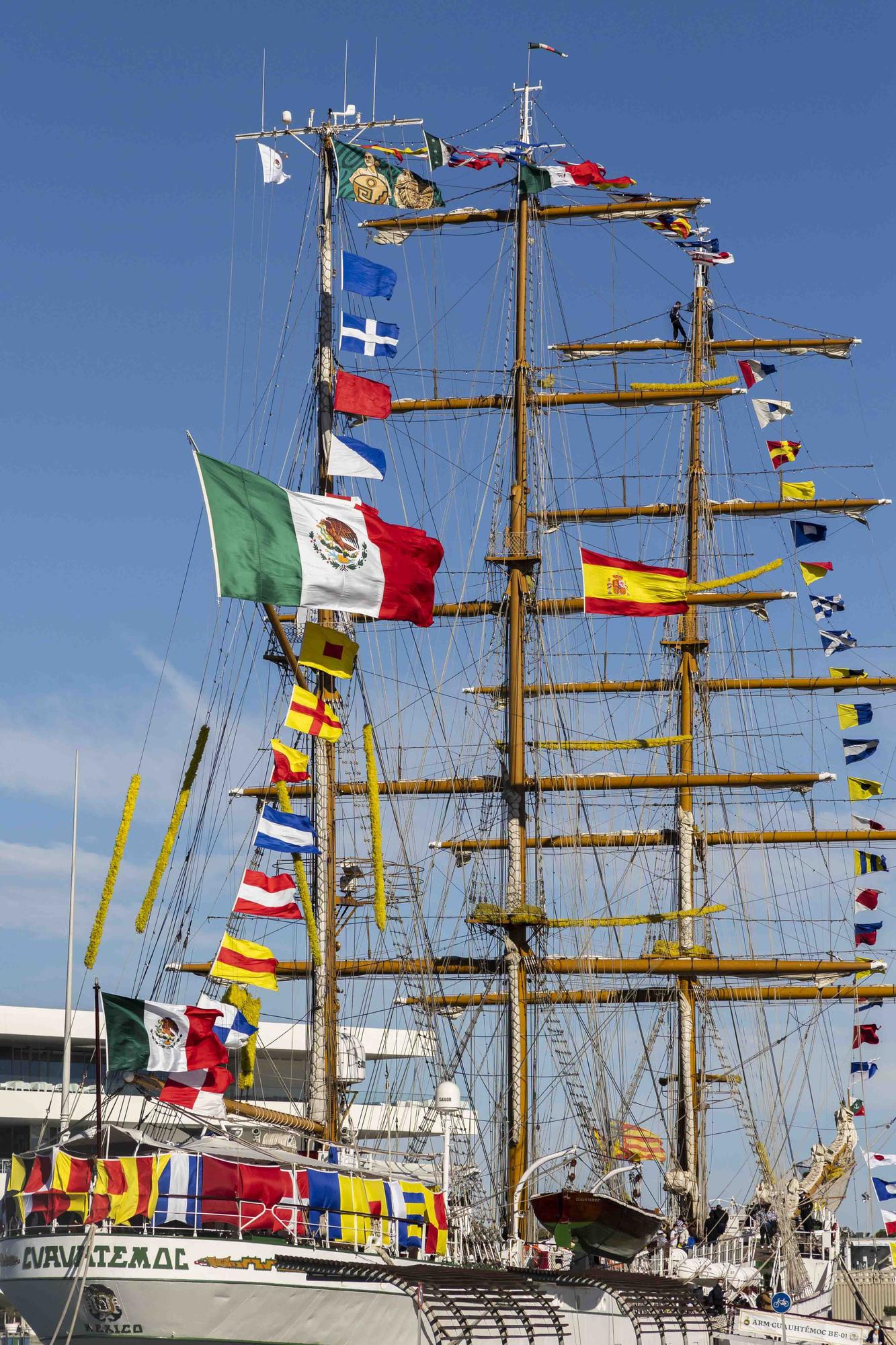 Así es el buque de la armada mexicana atracado en La Marina