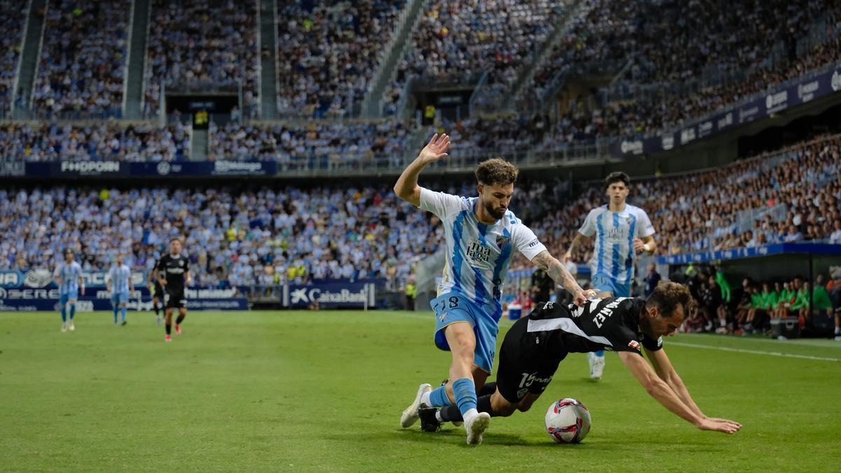 Partido Málaga CF-Elche, en La Rosaleda