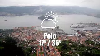 El tiempo en Poio: previsión meteorológica para hoy, lunes 17 de agosto