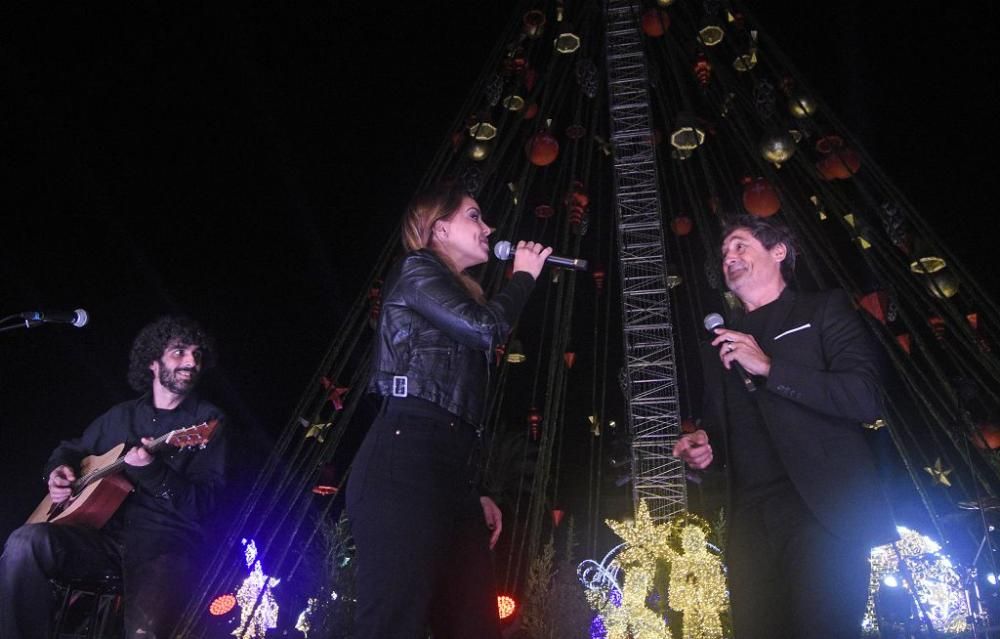 Encendido del árbol de la Circular en Murcia