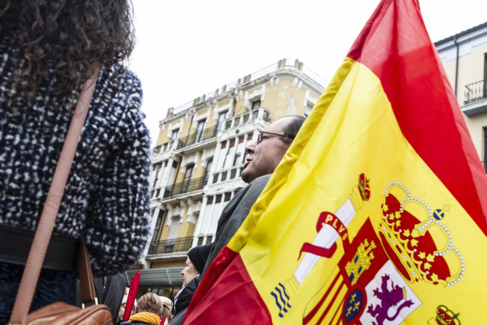 Concentración 'España Existe' de Vox Zamora.