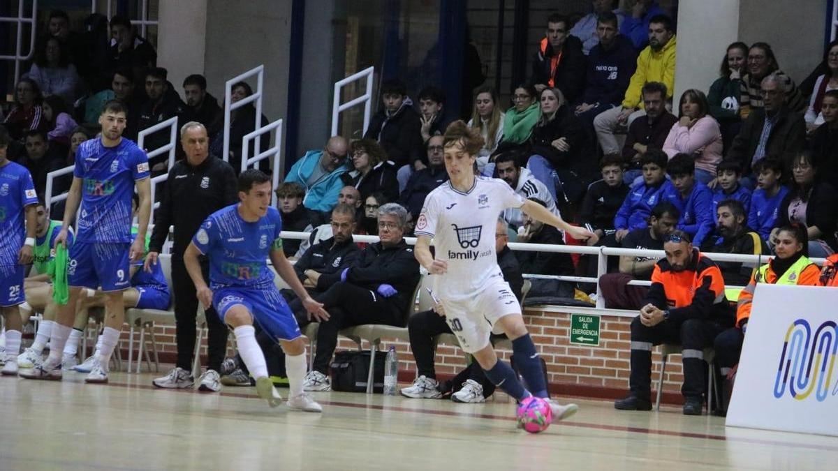 Arechaga, en un lance del partido del martes en Móstoles.