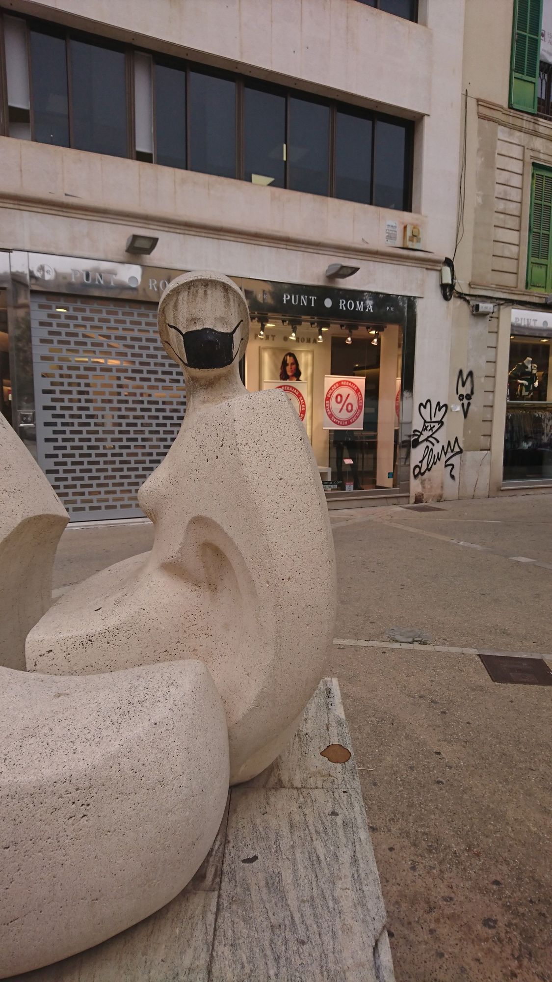 Estas son las cuatro esculturas de Palma que han sido atacadas